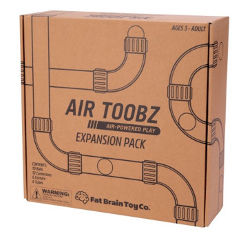 Dodatkowe Rurki do Air Toobz - Zestaw do Rozbudowy Dmuchawy - 34 elementy - Fat Brain Toys