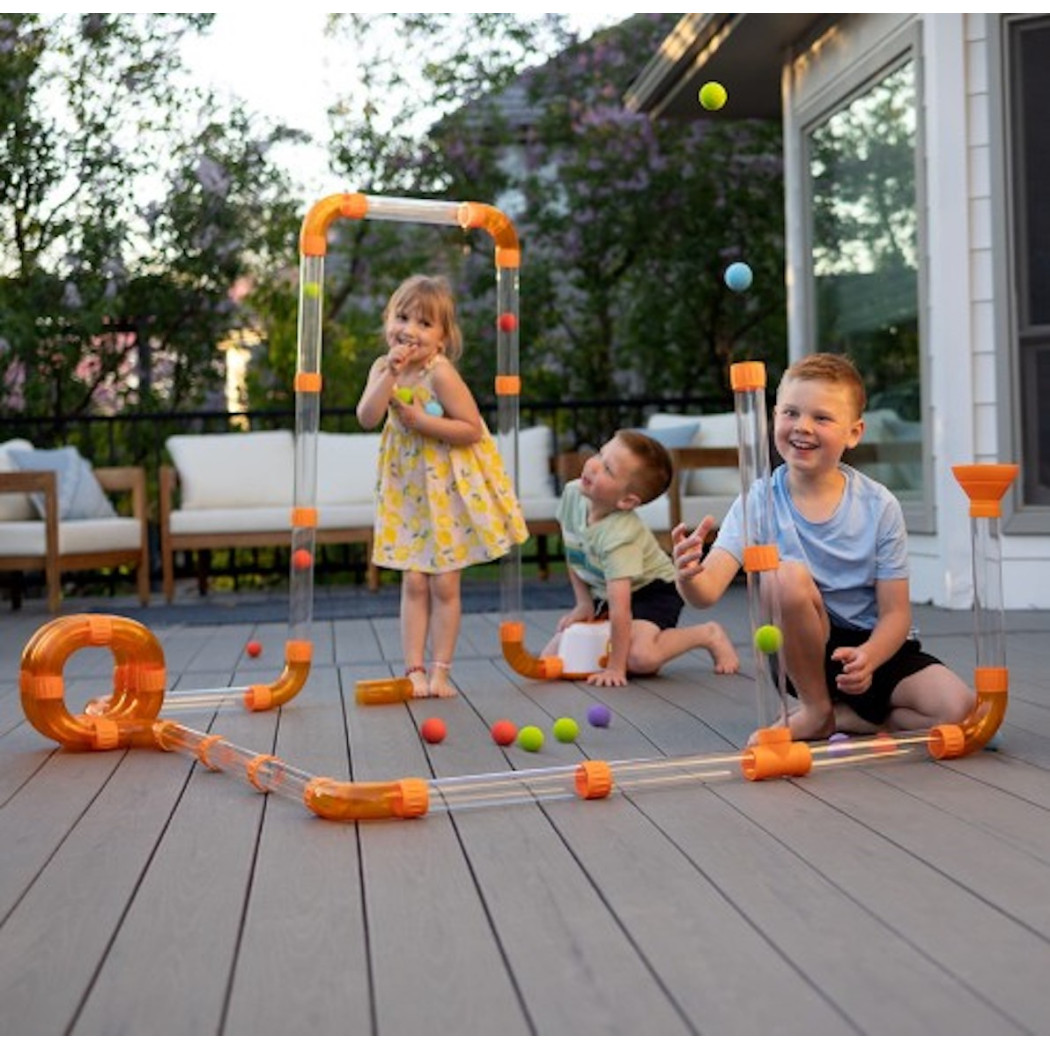 Dodatkowe Rurki do Air Toobz - Zestaw do Rozbudowy Dmuchawy - 34 elementy - Fat Brain Toys