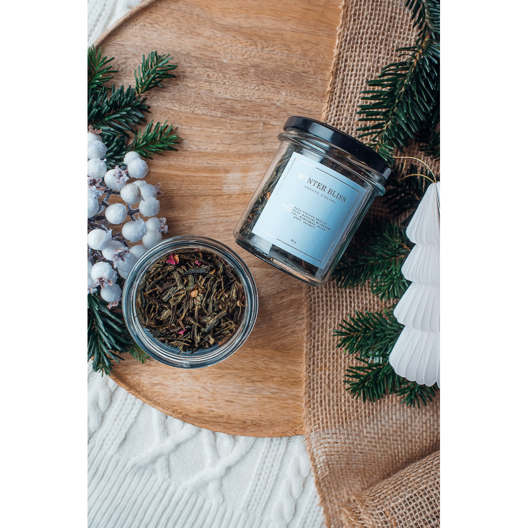 Winter Bliss - Zielona Herbata w Słoiku - Zimowa Herbatka 80g