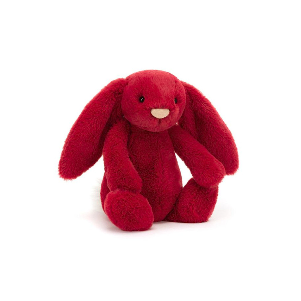 Lux Żurawinowy Królik 31 cm - Bordowy Króliczek Maskotka Przytulanka - JellyCat