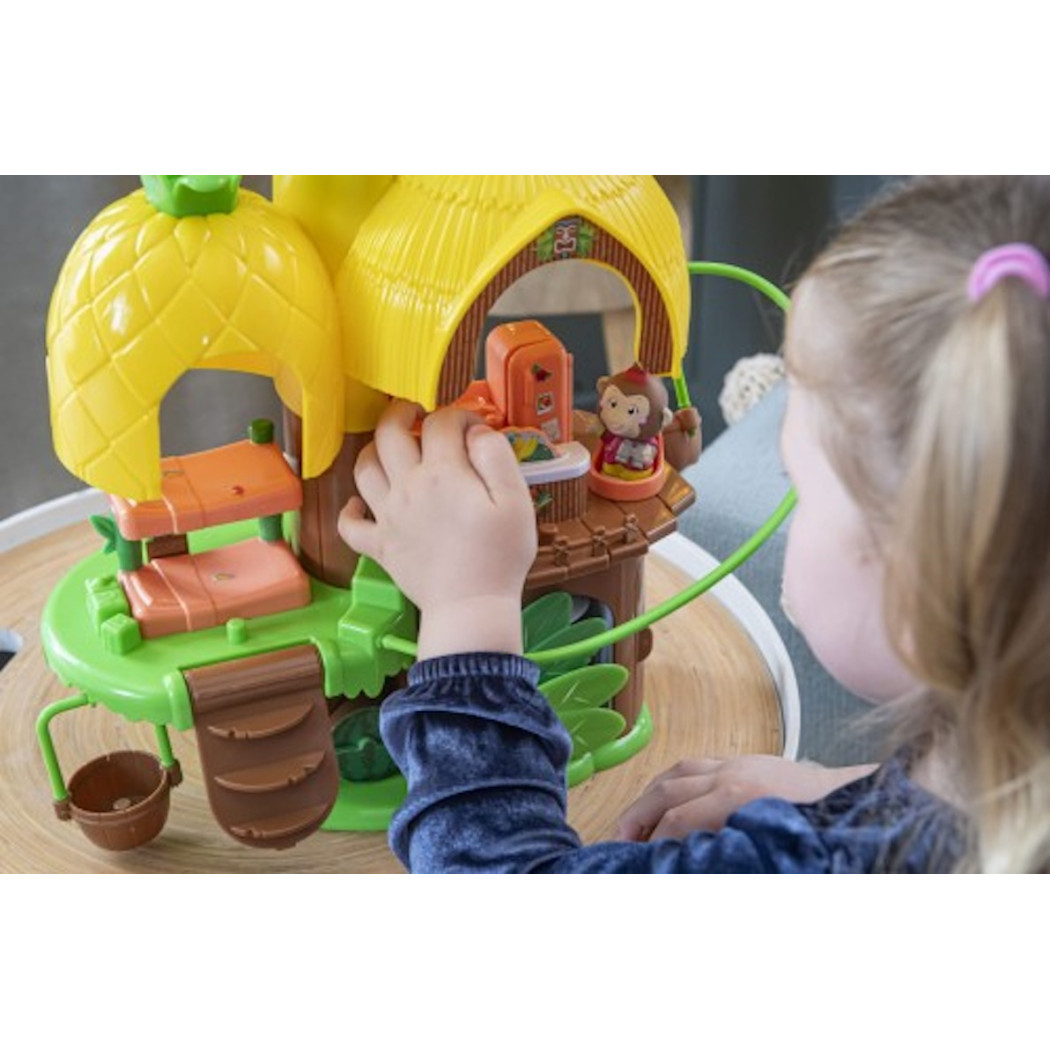 Tropikalny Domek Ananas - Przenośny Domek z Dżungli z Małpką - Klorofil