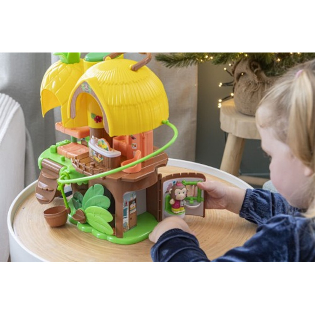 Tropikalny Domek Ananas - Przenośny Domek z Dżungli z Małpką - Klorofil