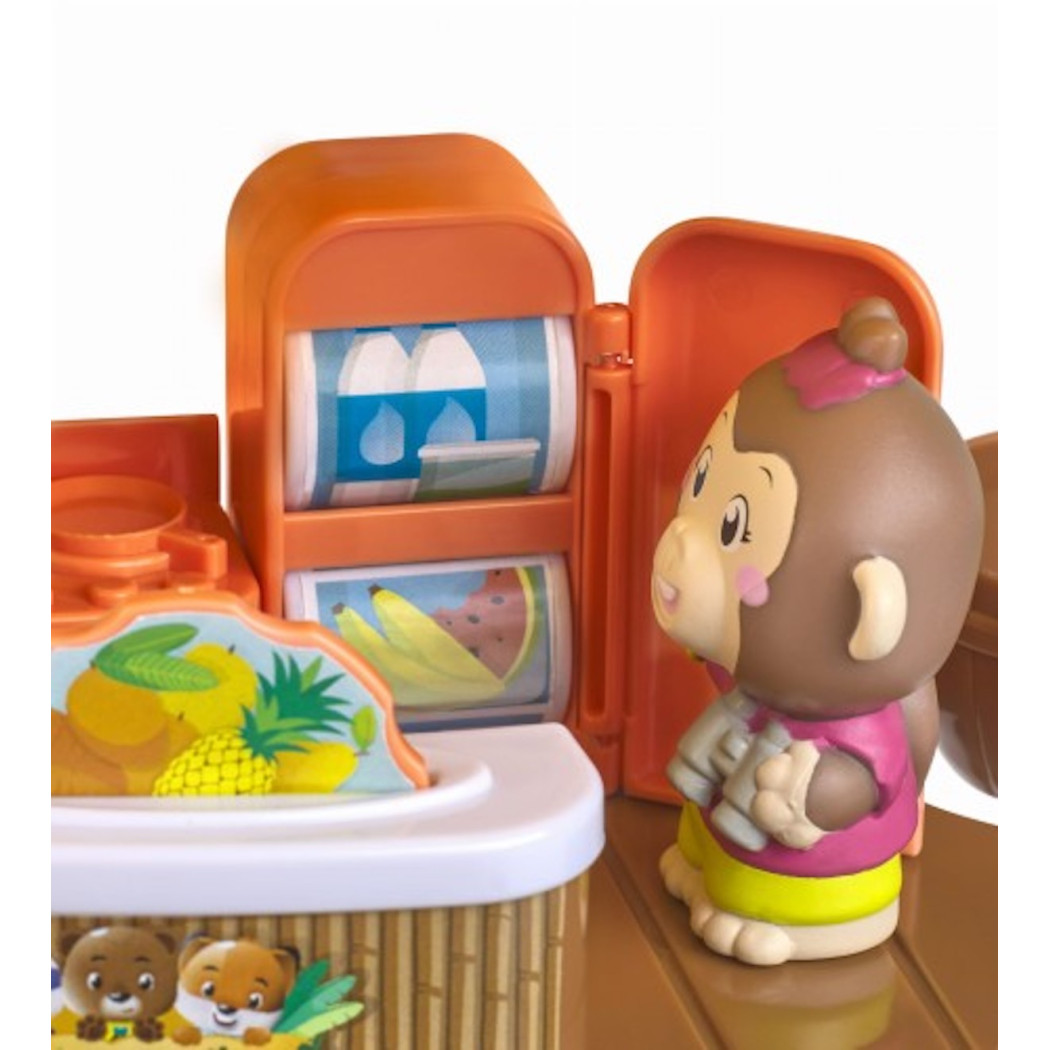 Tropikalny Domek Ananas - Przenośny Domek z Dżungli z Małpką - Klorofil