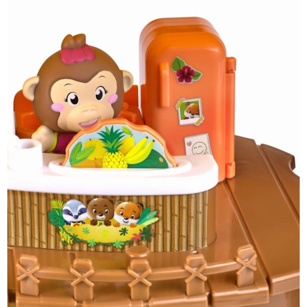 Tropikalny Domek Ananas - Przenośny Domek z Dżungli z Małpką - Klorofil