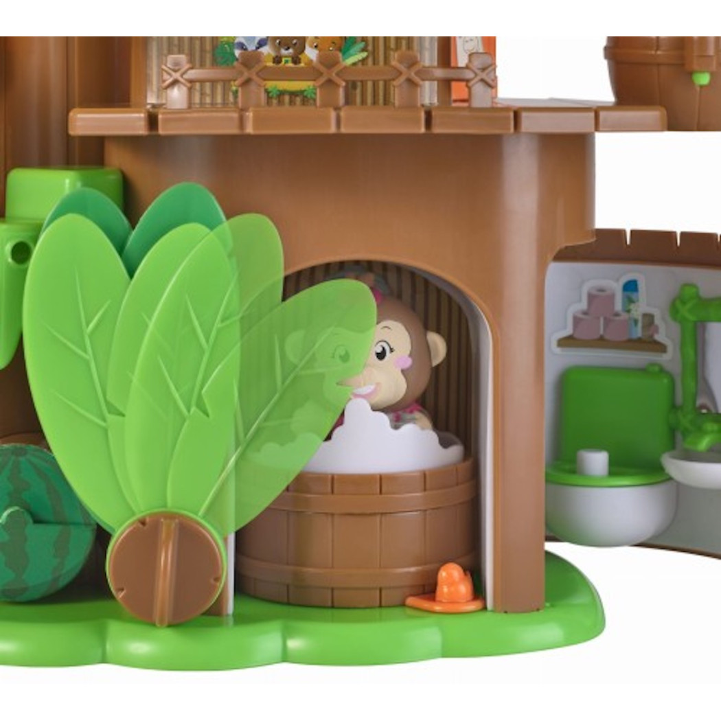 Tropikalny Domek Ananas - Przenośny Domek z Dżungli z Małpką - Klorofil