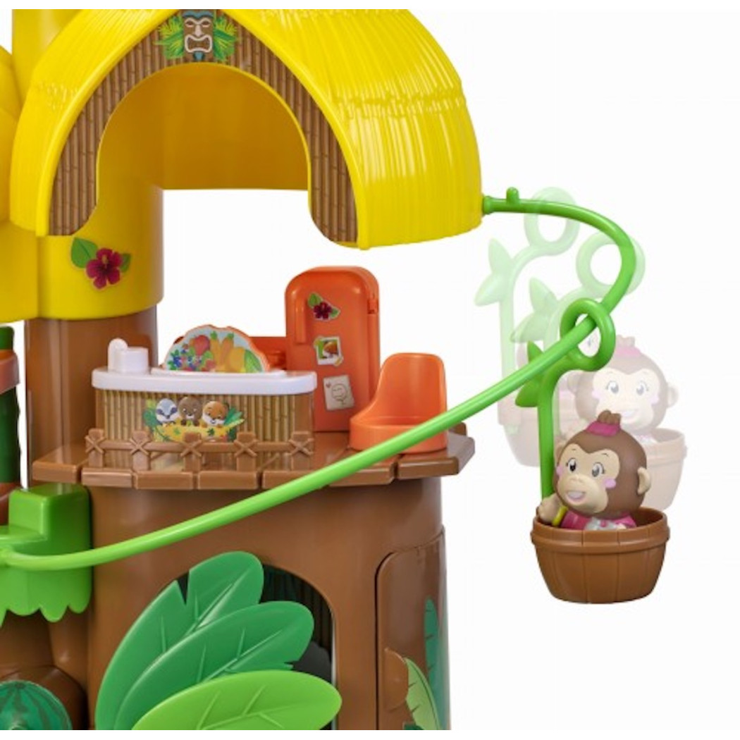 Tropikalny Domek Ananas - Przenośny Domek z Dżungli z Małpką - Klorofil