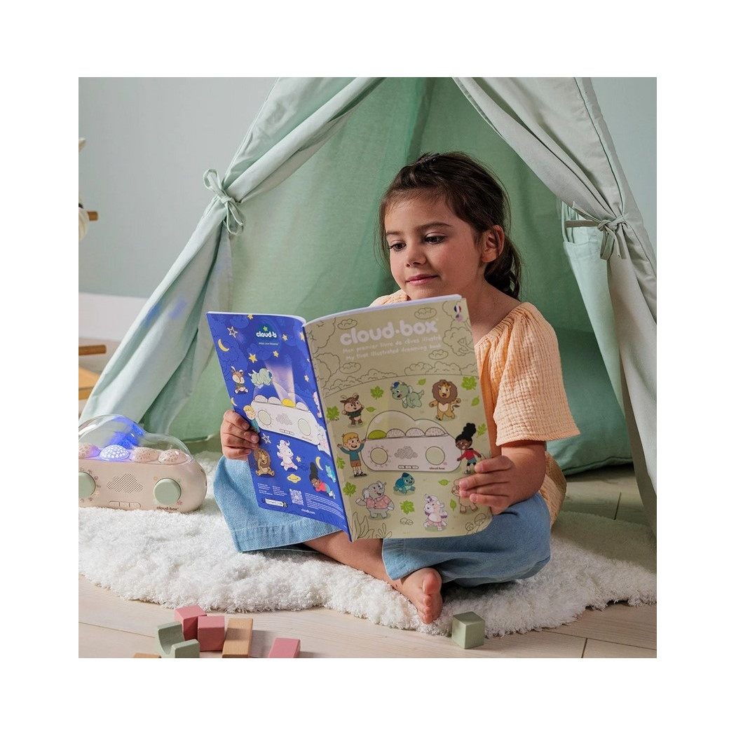 CloudBox PL - Muzyczny Projektor z Bajkami - Opowiada 36 Bajek - Wersja polsko-angielska - Cloud B
