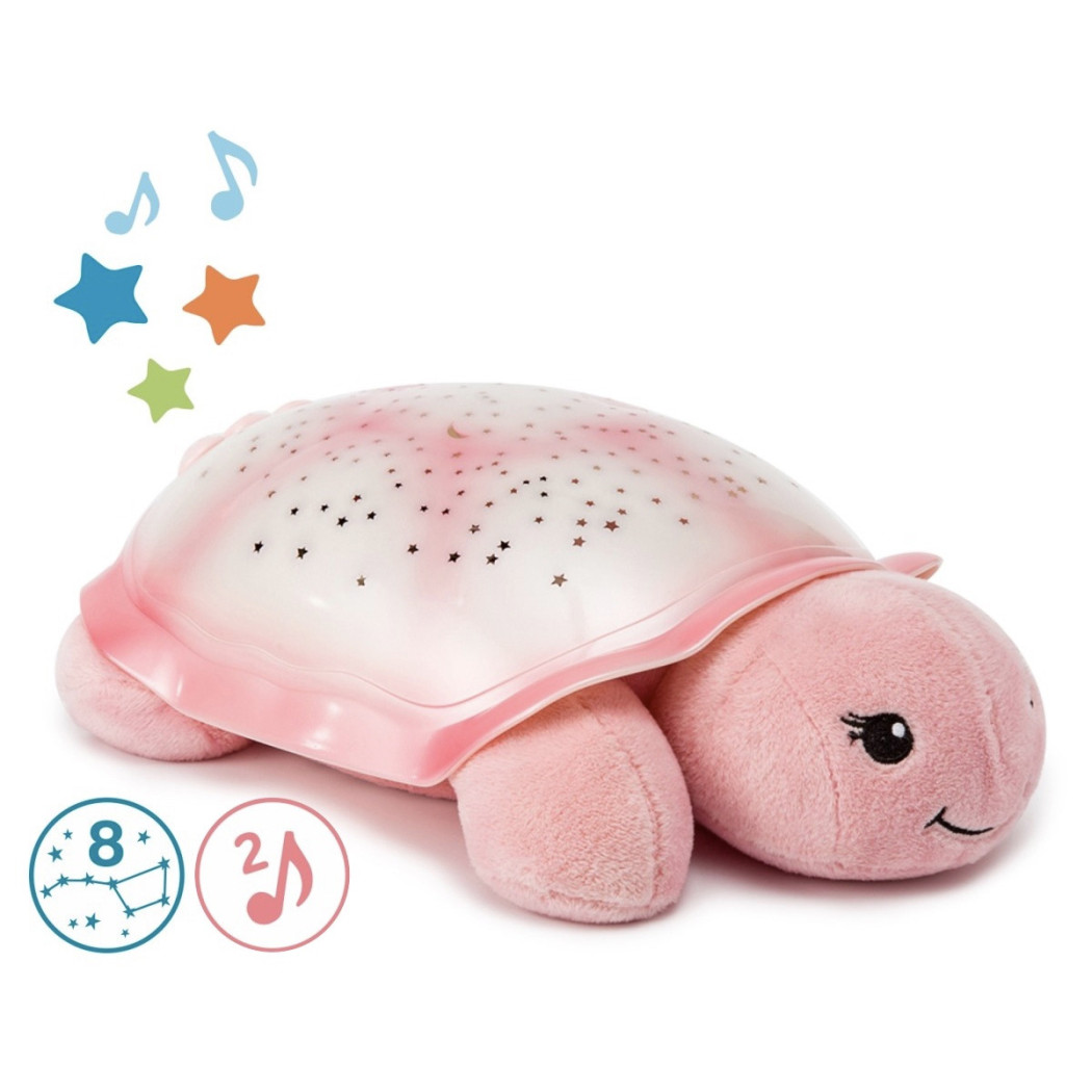 Różowy Żółw - Projektor Gwiezdny Grający 2 Melodie - Cloud b® Twilight Turtle™ - Cloud B