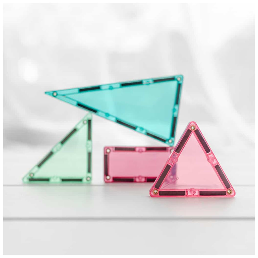 Ogromny Pastelowy Zestaw Konstrukcyjny - 202 Elementy - Klocki Magnetyczne - Connetix