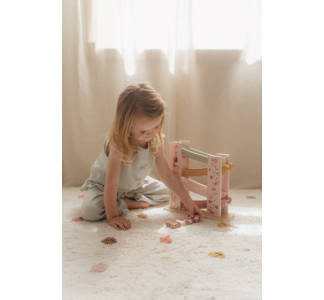 Zjeżdżalnia Fairy Garden - Drewniana Zjeżdżalnia dla Autek - Motyw Ogrodu - Little Dutch