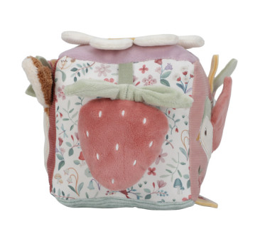 Motyw Ogrodu - Pluszowa Miękka Kostka Aktywizująca - Fairy Garden - Little Dutch