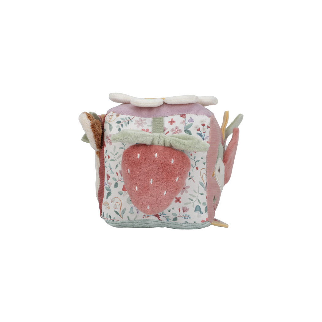 Motyw Ogrodu - Pluszowa Miękka Kostka Aktywizująca - Fairy Garden - Little Dutch