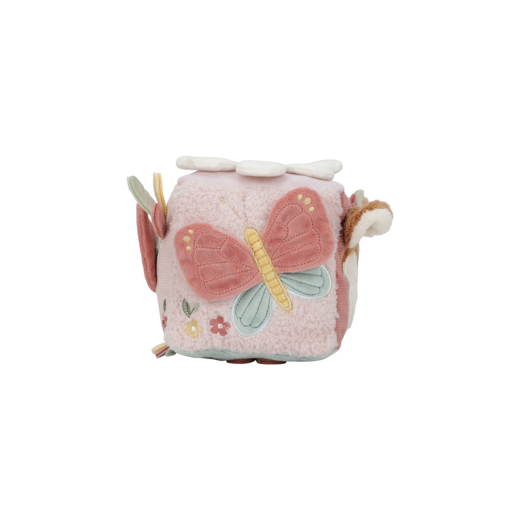 Motyw Ogrodu - Pluszowa Miękka Kostka Aktywizująca - Fairy Garden - Little Dutch