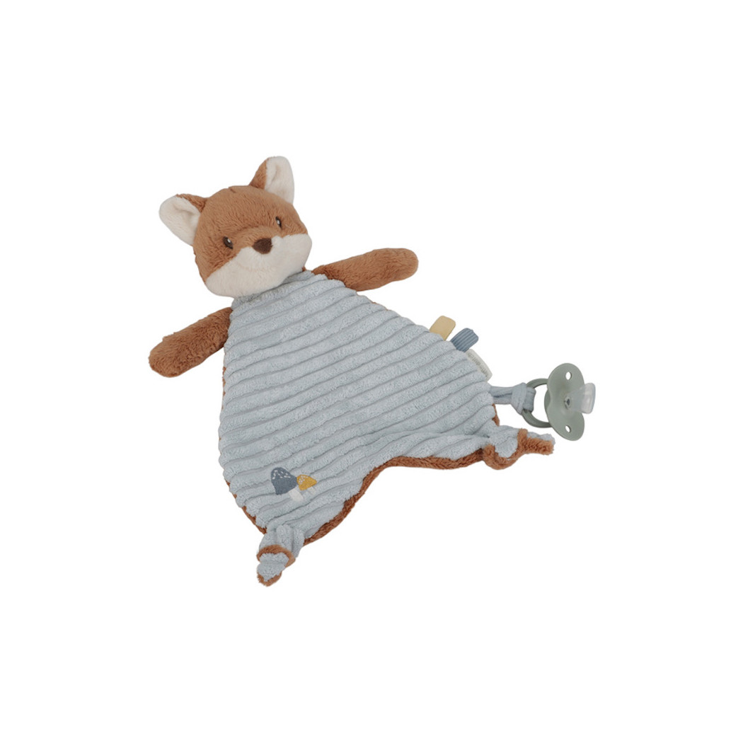 Duży Lisek - Maskotka Przytulaczek z Zawieszką do Smoczka - Forest Friends - Little Dutch