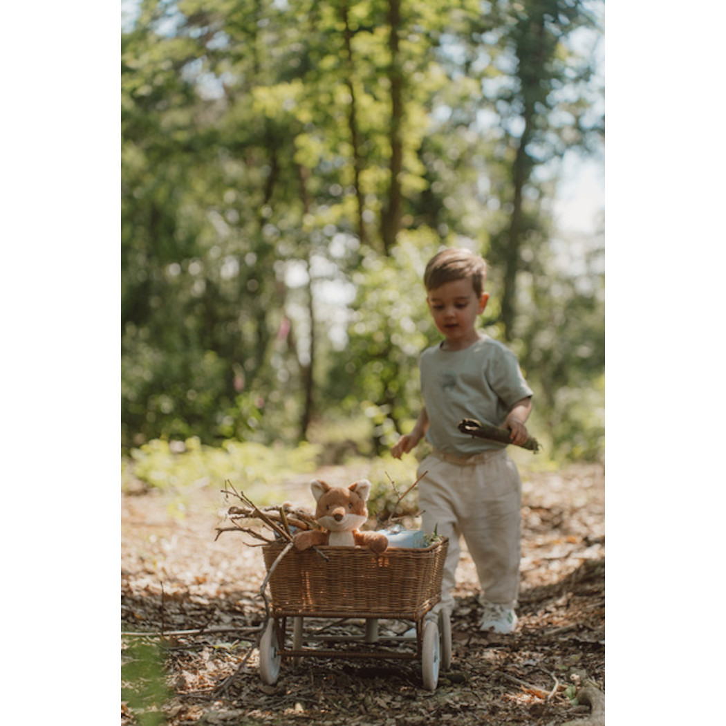 Lisek z Grzybkiem - Przytulanka Maskotka Pluszowa 20 cm - Forest Friends - Little Dutch