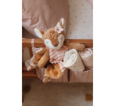 Duża Sarenka - Maskotka Przytulaczek z Zawieszką Do Smoczka - Forest Friends -  Little Dutch