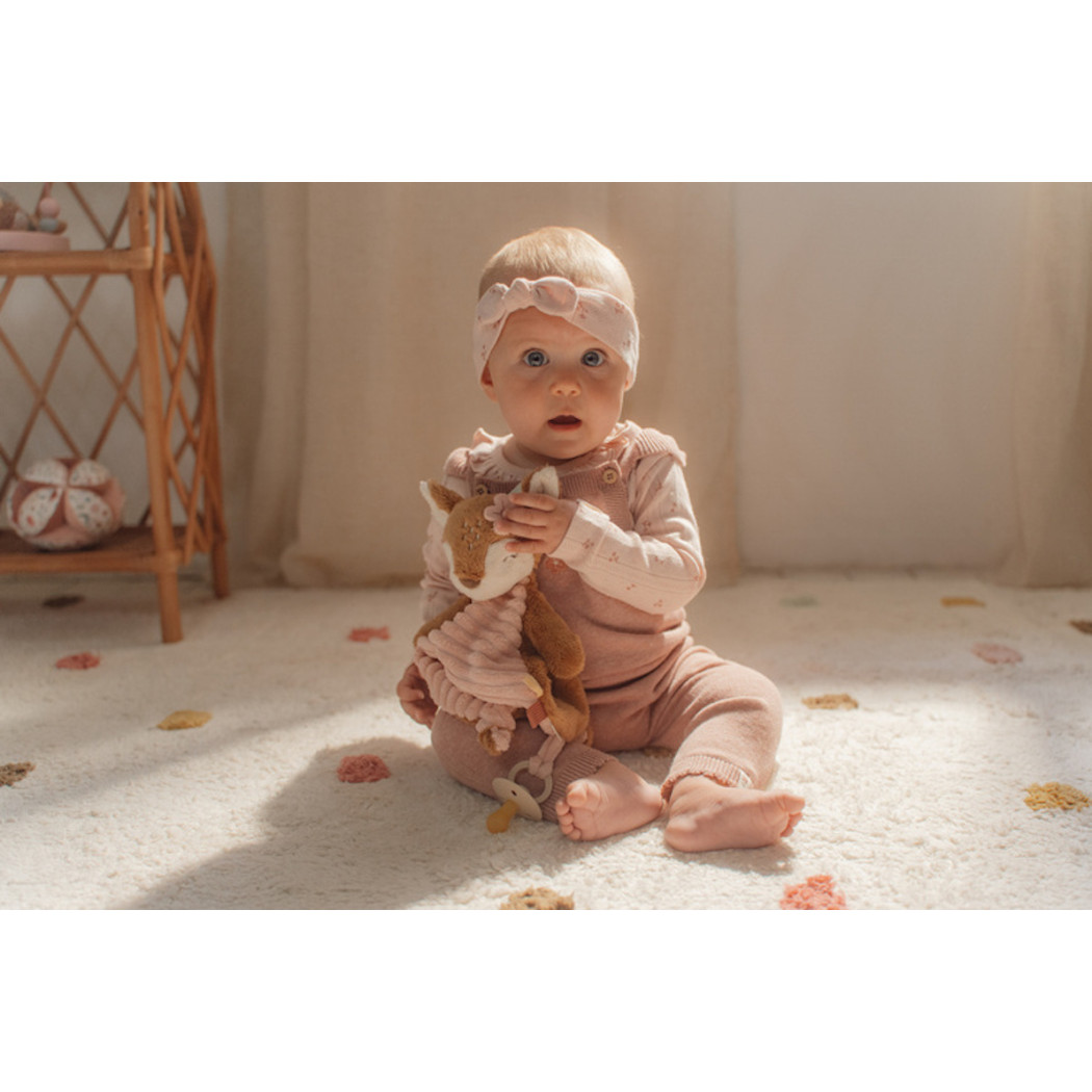 Duża Sarenka - Maskotka Przytulaczek z Zawieszką Do Smoczka - Forest Friends -  Little Dutch