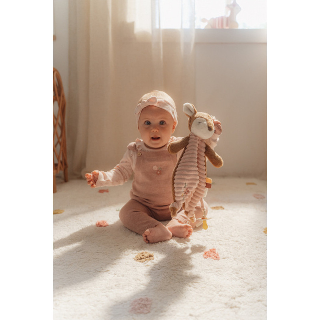 Duża Sarenka - Maskotka Przytulaczek z Zawieszką Do Smoczka - Forest Friends -  Little Dutch