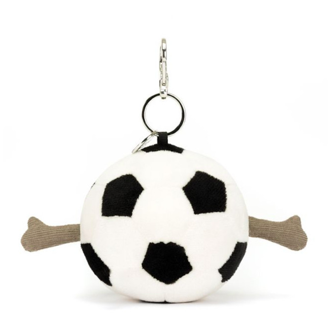 Breloczek Wesoła Piłka Futbolowa- Pluszowa Zabawka 13 cm - Maskotka Przytulanka Brelok - JellyCat