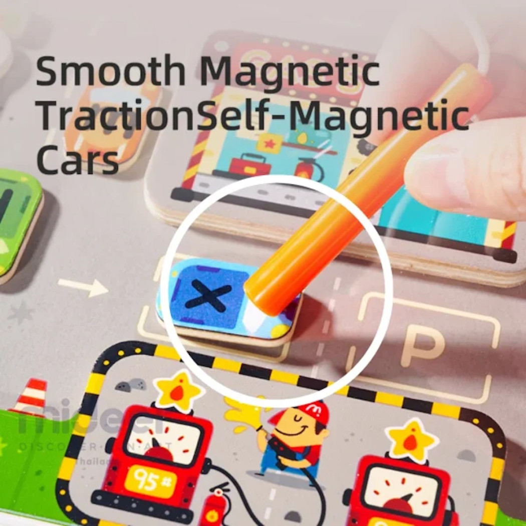 Magnetyczny Labirynt - Parking - Mideer