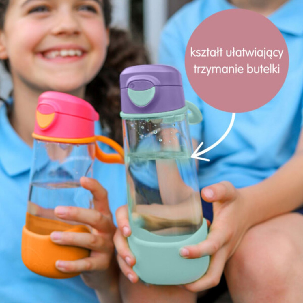 Blush Crush - Sportowa Tritanowa Butelka z Ustnikiem 450 ml - B.BOX