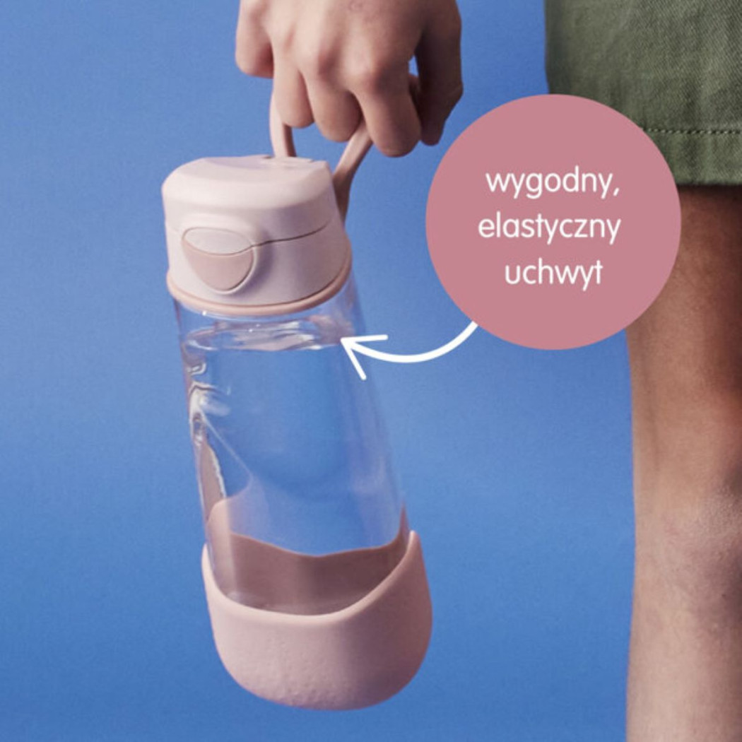 Blush Crush - Sportowa Tritanowa Butelka z Ustnikiem 600 ml - B.BOX