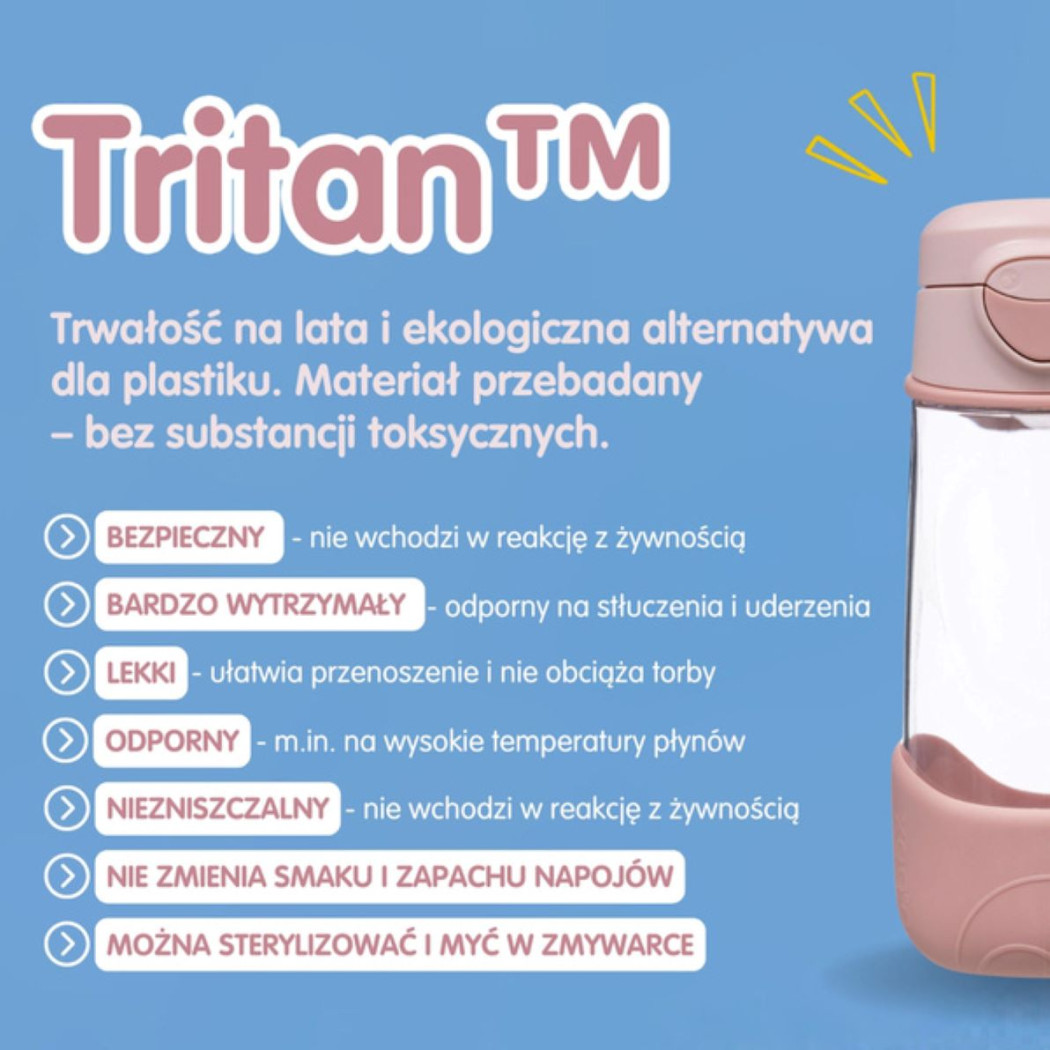 Midnight - Sportowa Tritanowa Butelka z Ustnikiem 600 ml - B.BOX