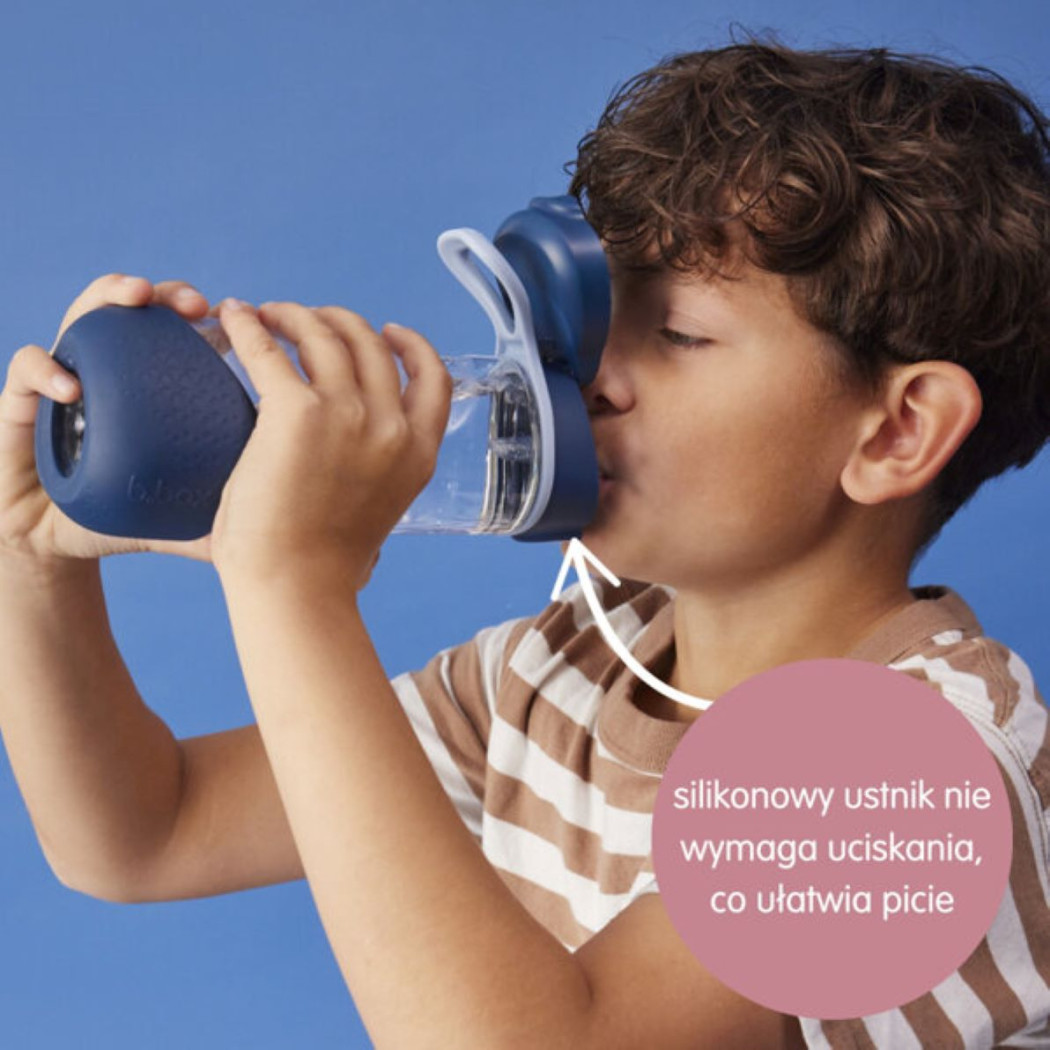 Midnight - Sportowa Tritanowa Butelka z Ustnikiem 600 ml - B.BOX