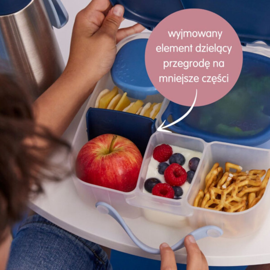 Midnight - Lunchbox z Wkładem Chłodzącym - granatowo/błękitny - B.BOX