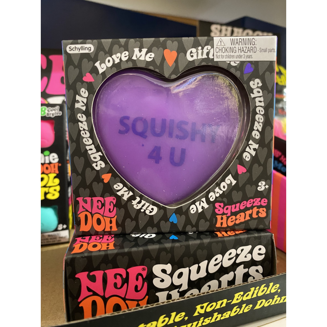 Fioletowe Serce - Zabawka Sensoryczna - Gniotek Antystresowy - Needoh