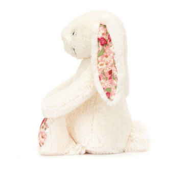 Kremowy Królik Kwiatowe Uszy i Stópki - Berry 18 cm - Maskotka Przytulanka - JellyCat