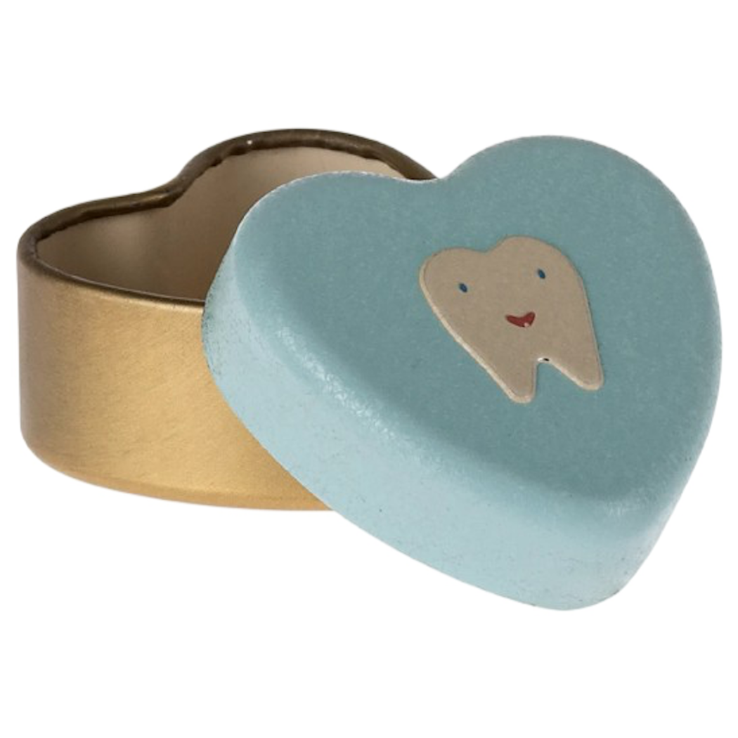 Serce Pudełko na Zęby Mleczaki - Miętowe Serduszko - Tooth Box Mint - Maileg