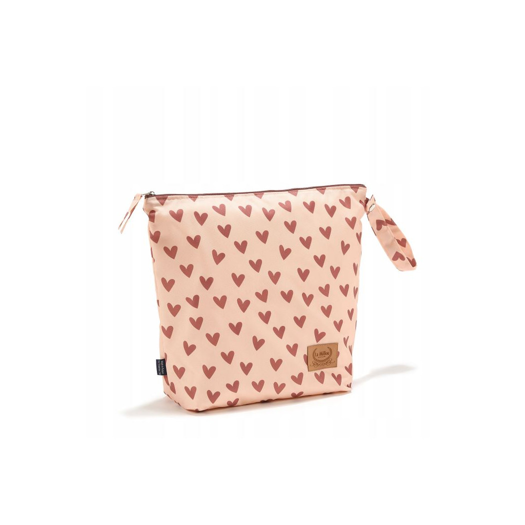 Kosmetyczka rozmiar XL - Heartbeat Pink - La Millou
