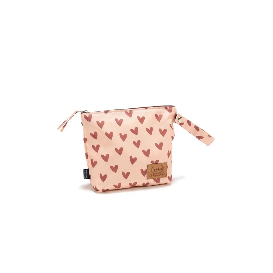 Kosmetyczka rozmiar S - Heartbeat Pink - La Millou