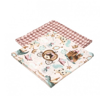Princess Zestaw Pieluszek - Pieluszka 100% Bamboo Muślin - 2 sztuki - La Millou