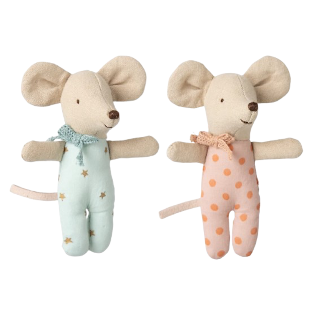 PROMOCJA Małe Myszki Bliźnięta w Pudełku po Zapałkach - Baby Mice Twins - Maileg