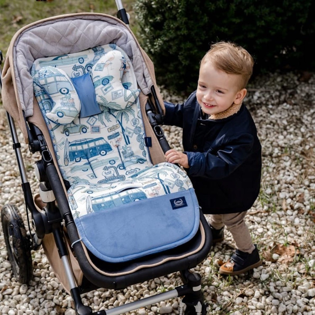 Heartbeat Pink - Multi Wkładka do Wózka - Stroller Pad - La Millou