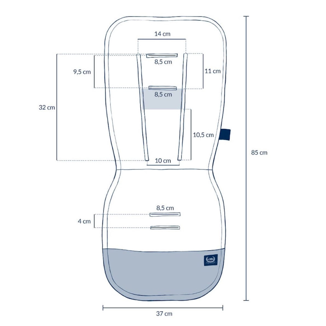 Heartbeat Pink - Multi Wkładka do Wózka - Stroller Pad - La Millou