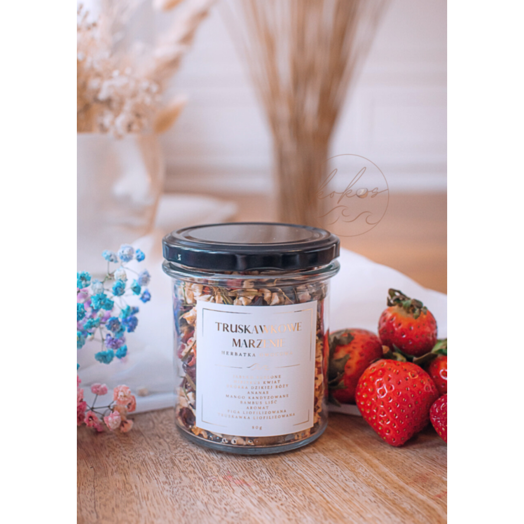 Truskawkowe Marzenie - Herbata Owocowa 70g - Kokos