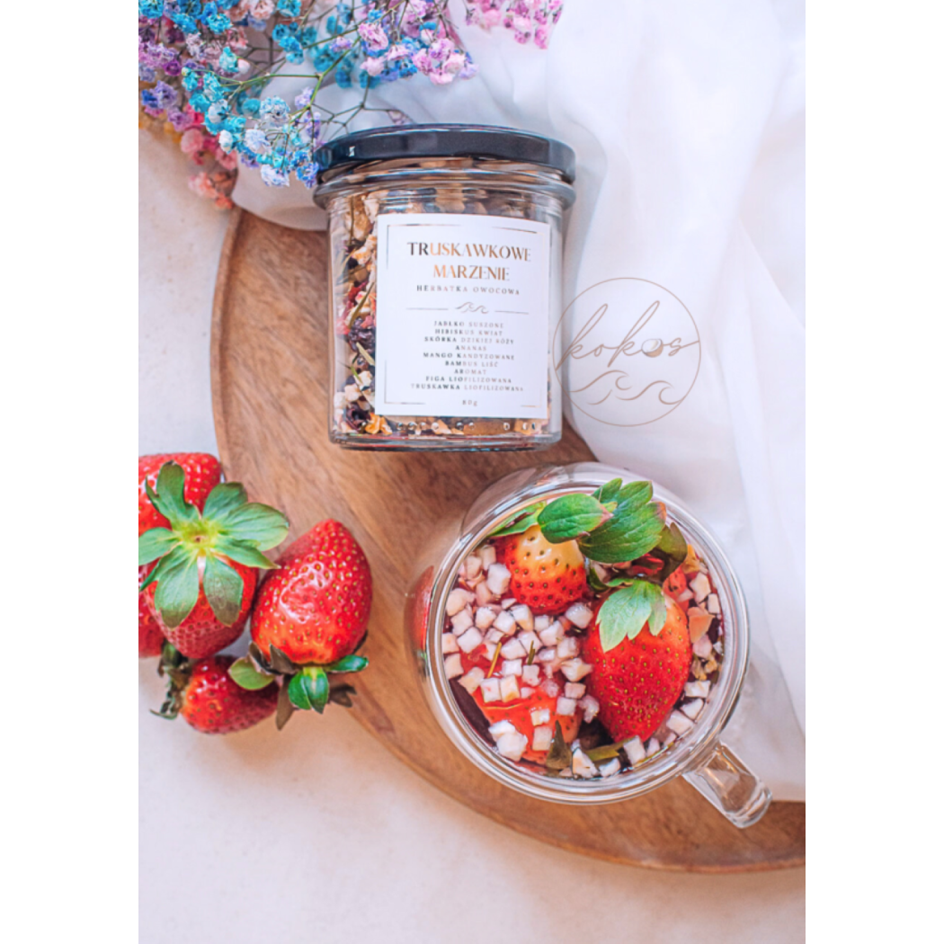 Truskawkowe Marzenie - Herbata Owocowa 70g - Kokos