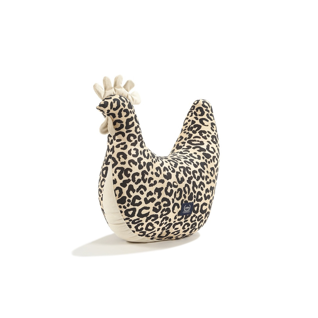 Bambusowa Kura Babci Dany - Leopard Cream by Magdalena Lamparska - La Millou