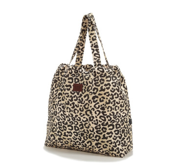 Torba Shopper Bag z Kieszonką - Leopard Cream by Magdalena Lamparska - La Millou