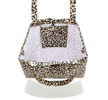 Torba Shopper Bag z Kieszonką - Leopard Cream by Magdalena Lamparska - La Millou