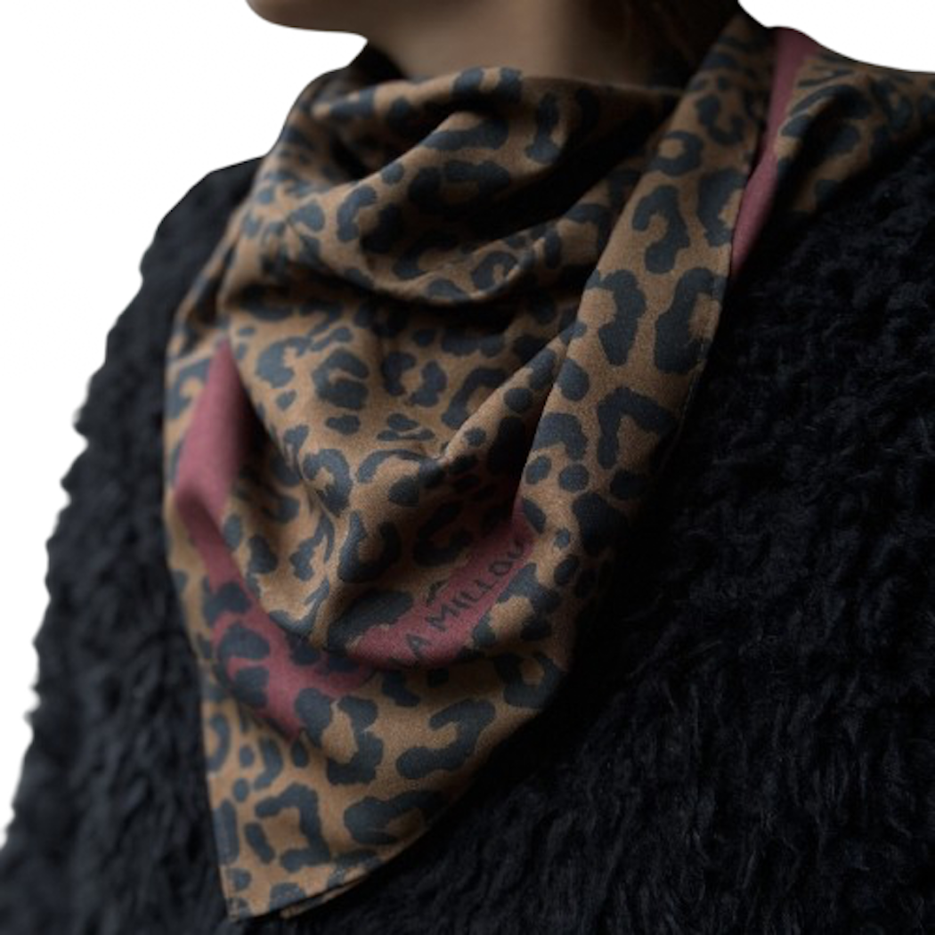 Apaszka - Leopard Choco by Magdalena Lamparska - La Millou