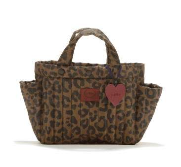 Pikowany Organizer do Wózka - Leopard Choco by Magdalena Lamparska - La Millou