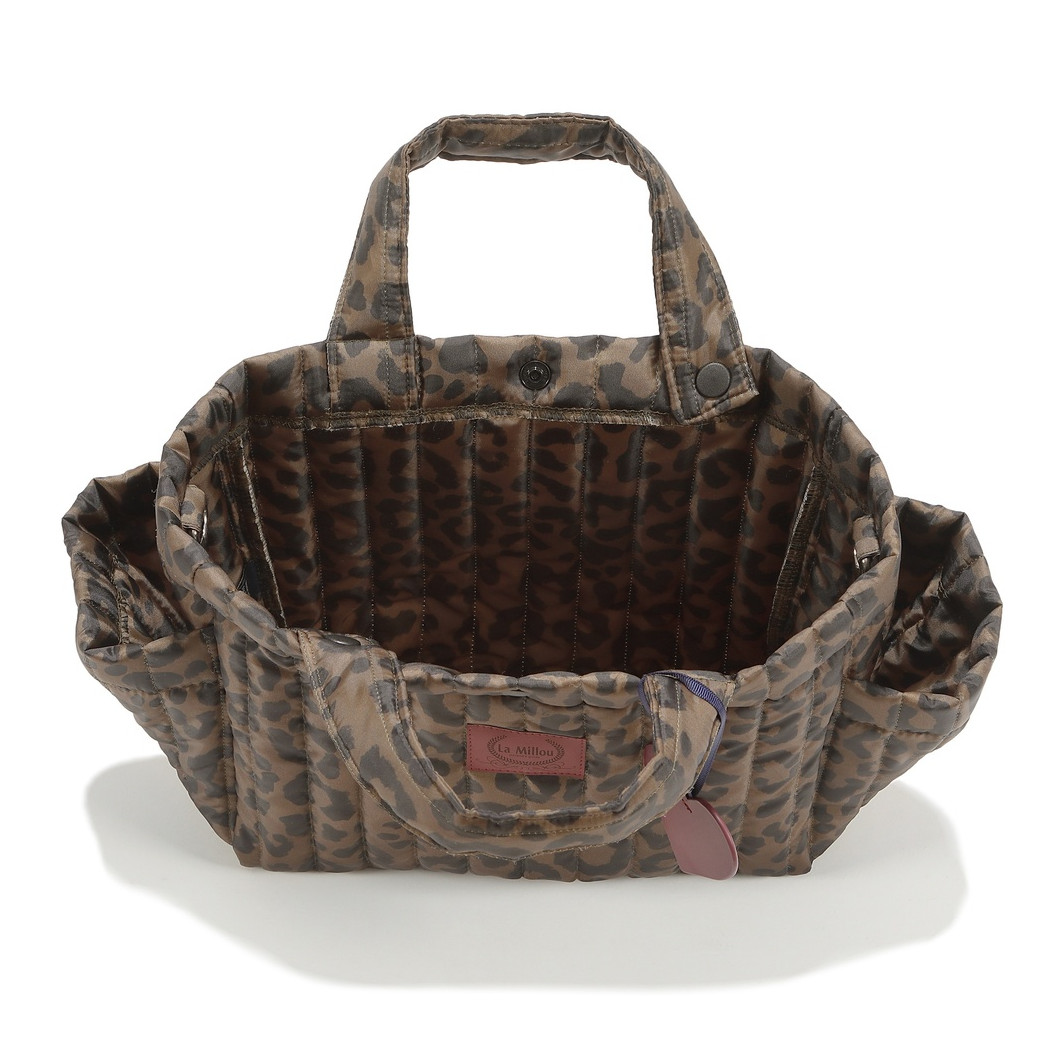 Pikowany Organizer do Wózka - Leopard Choco by Magdalena Lamparska - La Millou