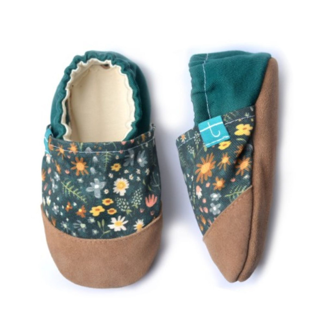 Fall Meadow - rozmiar 2-3 lata 24/25 15 cm - Papcie Titot - SKÓRZANA PODESZWA