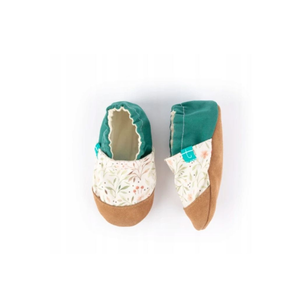 Fall Meadow - rozmiar 4-5 lat 27 17,5 cm - Papcie Titot - SKÓRZANA PODESZWA