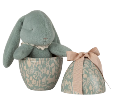 WYPRZEDAŻ Miętowy Króliczek w Wielkanocnym Jajku - Easter Egg With Bunny Mint - Maileg