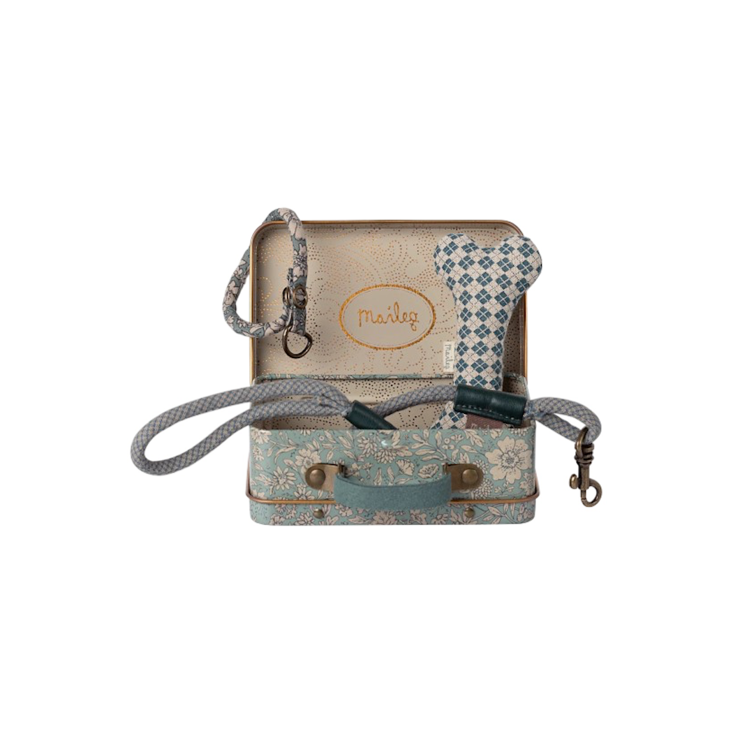 WYPRZEDAŻ Akcesoria dla Psa w Walizce - Niebieski - Maileg